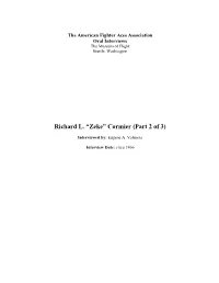 Richard L. “Zeke” Cormier (Part 2 of 3)