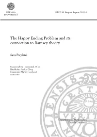The Happy Ending Problem and Its Connection to Ramsey Theory