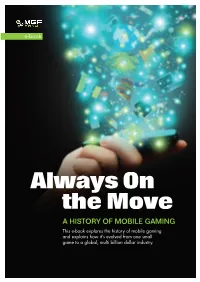 Always on the Move