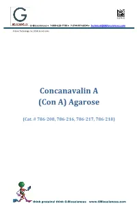 Concanavalin a (Con A) Agarose