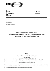 ETR 226 TECHNICAL October 1995 REPORT