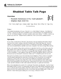 Shabbat Table Talk for Vaetchanan