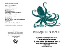 Teen Guide to an Awesome Summer 2013