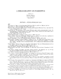 A Bibliography on Posidippus
