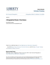 A Biographical Study of Zacchaeus