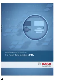 Booklet No. 15 Fault Tree Analysis