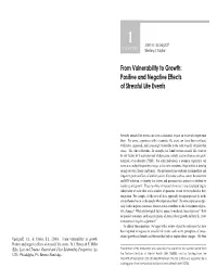 From Vulnerability to Growth: Positive and Negative Effects of Stressful Life Events