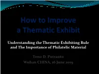How to Improve a Thematic Exhibit