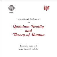 Quantum Reality and Theory of Shunya