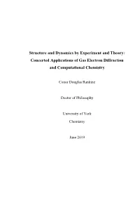 Concerted Applications of Gas Electron Diffraction and Computational Chemistry