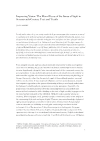 Improving Vision: the Moral Focus of the Sense of Sight in Seventeenth-Century Text and Textile