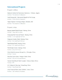 International Projects