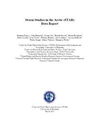 (STAR) Data Report