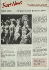 Sugar Babies - the Quintessential Burlesque Show
