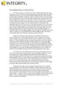 Syria Intelligence Report – 07-09 October 2017 On