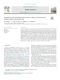 Assessment of the Distribution and Activity of Dunes in Iran Based on T Mobility Indices and Ground Data ⁎ H.R