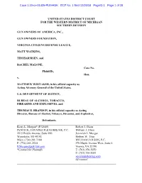 Case 1:18-Cv-01429-PLM-RSK ECF No. 1 Filed 12/26/18 Pageid.1 Page 1 of 28
