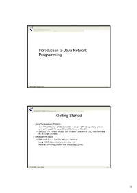 Introduction to Java Network Programming Getting Started