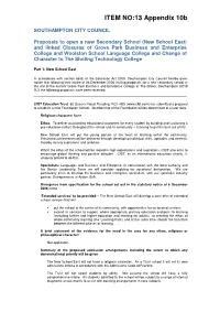 ITEM NO:13 Appendix 10B