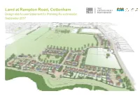 Land at Rampton Road, Cottenham Design and Access Statement for Planning Re-Submission September 2017 ϽϽ Contents