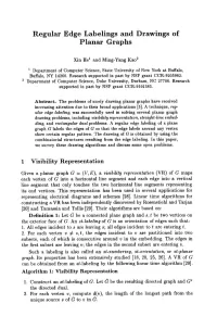 Regular Edge Labelings and Drawings of Planar Graphs