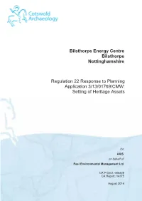 Setting of Heritage Assets