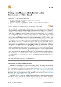 Writing with Music: Self-Reflexivity in the Screenplays of Walter Reisch