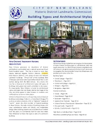 Building Types and Architectural Styles