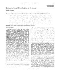 Immunodeficient Mouse Models: an Overview José E