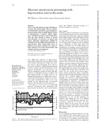 Mercury Intoxication Presenting with Hypertension and Tachycardia 557