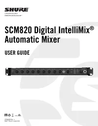 SCM820 User Guide