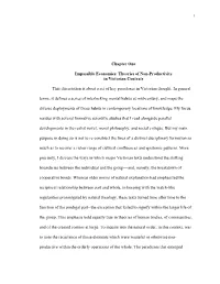 Theories of Non-Productivity in Victorian Contexts This Dissertation