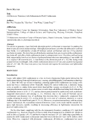 Title All-Dielectric Nanolaser with Subnanometer Field Confinement