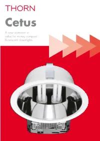 A New Statement in Value for Money Compact Fluorescent Downlights No Hassle