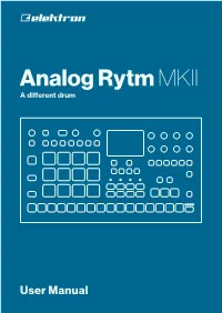 Analog Rytm MKII a Different Drum