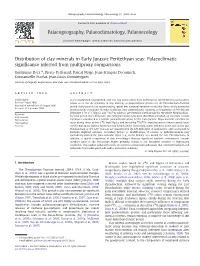Distribution of Clay Minerals in Early Jurassic Peritethyan Seas: Palaeoclimatic Signiﬁcance Inferred from Multiproxy Comparisons