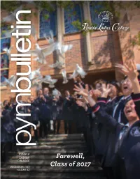 Farewell, Class of 2017