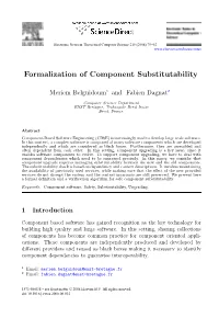 Formalization of Component Substitutability