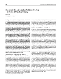 Net Zero Is Not a Choice but an Ethical Practice – Evolution of Net Zero Building