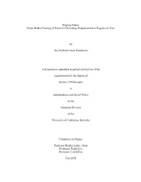 Shaping Issues: News Media Framing of Proof of Citizenship Requirements to Register to Vote
