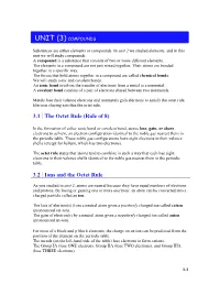 Unit (3) Compounds