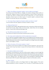 1. What Is the Difference Between Migrant, Asylum