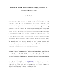 400 Years of Decline?: Understanding the Changing Structure of The