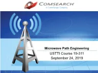 Microwave Path Engineering April 2005