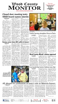 MONITOR Closed Door Meeting Testy; MISD Board Names Interim by AMANDA DUNCAN to Partner with MISD on a Tendent
