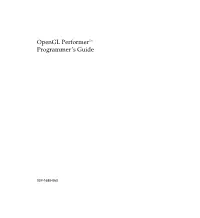 Opengl Performer™ Programmer's Guide