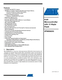8-Bit Microcontroller with 12 Kbyte Flash AT89S8253