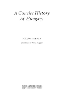 A Concise History of Hungary