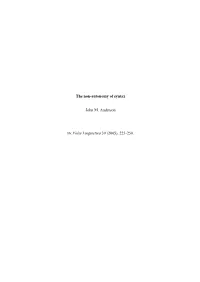 Anderson, John M. 2005. the Non-Autonomy of Syntax