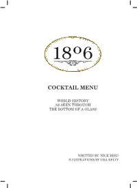 Cocktail Menu